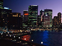 Circular Quay night Sydney
