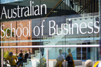 Australian School of Business signage