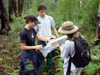 Students in the field