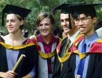 students graduating